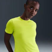 Nike Swift Womens Dri-FIT Short-Sleeve Running Top - Green - Recycled Polyester Minimum - 50% Recycled Polyester