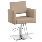 Salonski stol Ribbleton z naslonom za noge - višina sedeža 45 - 55 cm - 150 kg - bež