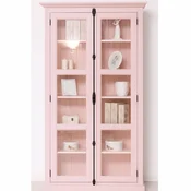 Casa Padrino Country Style Display Cabinet with 2 Glass Doors Pink H. 210 cm - Country Style Furniture