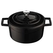Saucepan, cast iron, 24 cm, Trendy range, black - LAVA brand