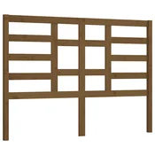 Vidaxl Posteljno vzglavje medeno rjavo 166x4x104 cm trdna borovina