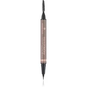 essence Microblading svinčnik za obrvi s čopičem odtenek Light Brown 0.6 ml
