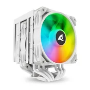 Sharkoon A60 White Air hladnjak za CPU, 2x120 mm, PWM, RGB, bijela (A60 RGB bijeli zracni hladnjak)