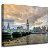 shumee Platno z motivom Arhitekture London Big Ben 50X40