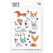 TATTonMe Vodoodporne začasne tetovaže Psi mix