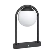Eglo Prata vecchia spoljna podna/1, e27, 28w, ip44, v-450, pocinčani čelik/plastika/crna
