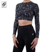 CROP TOP BLACK SPLASHES