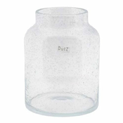 DutZ steklena vaza, Cev B1, višina 26 cm, premer 20 cm, barva prozorna