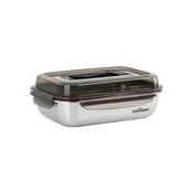 Rectangular food storage container, stainless steel, 1900ml, Flora -