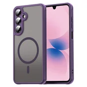 Hibridni ovitek HaloFrost II MagSafe za Samsung Galaxy A27 5G - purple