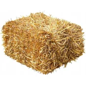 Import Posteljnina iz slamnate kocke XXL, velika, za dekoracijo 80x50x40 cm