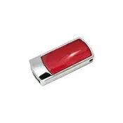 TRANSCEND 4GB USB JETFLASH V95 DELUXE, CROME BODY (SILVER/RED) - TS4GJFV95D