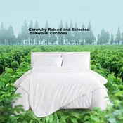 JD Original Svileni prekrivac, 2u1, Debeli, 200x230cm, Beli