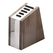 Knife holder, with 5 spaces, marble, Rockingham Forge, Grey - Grunwe