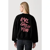 Karl Lagerfeld Jeans oversize pulover ženski bombažen