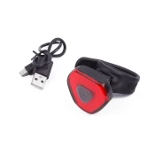 Benson zadnja kolesarska luč z LED diodami, USB, rdeča (13529)
