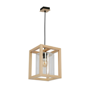 Luster na sajli LEGNO 1xE27/60W/230V