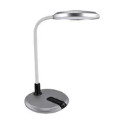 6,5W LED namizna svetilka z nastavljivo barvo svetlobe in stikalom na dotik, srebrna platon Ideus 04228