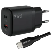 REDLINE Polnilec s kablom USB-C, 2 x USB-C, 35W - GL35CC+CC1M(60W)