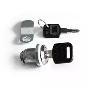 Lock for side panels of wall-mounted cabinets