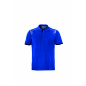 NEW Moška Polo Majica s Kratkimi Rokavi Sparco TECH STRETCH Modra XXL