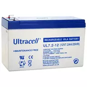 UltraCell Battery 12V / 7.2Ah UPS ( UL7.2-12 )
