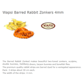 BARRED RABBIT ZONKER-FL.CHARTRUSE-RZBS509