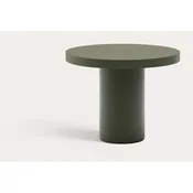 Betonska okrogla vrtna miza o 90 cm Aiguablava – Kave Home