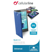 CELLULARLINE univerzalni ovitek (BOOKUNI3LB-UNI XXXL), moder