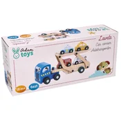 shumee Adam Toys leseni vlečni tovornjak z reševalnimi avtomobilčki
