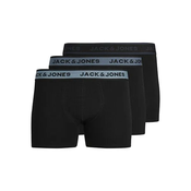 Jack&Jones 3 PAKET - moške boksarice JACLOUIS 12241168 Black (Velikost XL)