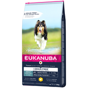 Eukanuba Grain Free Adult Large Breed piletina - 2 x 12 kg