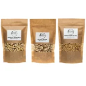 Komplet - soljeni pistacije 500g + indijski oreščki 500g + soljeni arašidi 500g