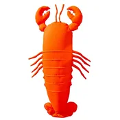 Casa Padrino luxury beanbag lobster orange 200 x 70 x H. 35 cm - Floating beanbag - Handmade seat cushion - Garden decoration - Terrace decoration - Pool decoration - Luxury accessories