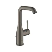 GROHE enoročna armatura za umivalnik ESSENCE z zgornjim delom sifona (32628AL1) - brushed hard graphite