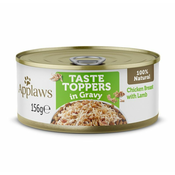 Applaws Dog Taste Toppers in Gravy piščančje prsi z jagnjetino 156 g
