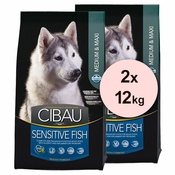 Farmina MO SP CIBAU dog SENSITIVE Fish MEDIUM & MAXI 2x12 kg