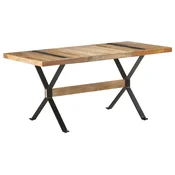vidaXL Jedilna miza 160x80x76 cm robusten mangov les