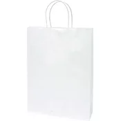 VREČKA DARILNA 26*35*8CM EKO BELA