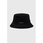 Dvostrani šešir Calvin Klein boja: crna, K60K612035