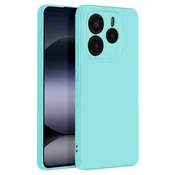 AVIZAR Ohišje za Xiaomi Redmi Note 14 5G Poltrdno Mehak dotik Proti sledenju, Turkizna, (5000010851)