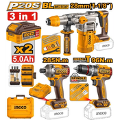 Ingco neto nc cosli250693e aku set (hamer+buŠ 96nm+ud odvijaC 285nm) super ingco ( COSLI250693E )
