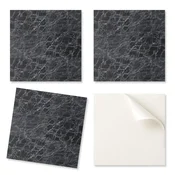 shumee Paket vinilnih ploščic z dekorjem za kuhinjo ali kopalnico z marmornim vzorcem in žilami 9x30x30 cm