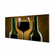 tulup.si Zidna obloga za kuhinju 2 steklenici vina stekla 125x50 cm