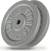 Gorilla Sports Set tegova od livenog gvožda (2 x 15 kg)