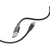 Cellularline kabel za punjenje i Soft na prijenos podataka 120cm USB Type-A crni Apple lightning USBDATASOFTMFIK