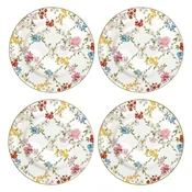 Set of 4 dessert plates, porcelain, 19 cm, Garden Dreams - Nuova R2S