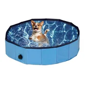 Northix Bazen za psa 80x20 cm PVC zložljiv z odtokom