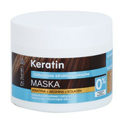 Dr. Santé Keratin dubinska regeneracijska i hranjiva maska za slabu kosu bez sjaja (Keratin, Arginine and Collagen) 300 ml