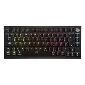Brezžična igralna tipkovnica TKL Corsair K65, RGB LED, črna
